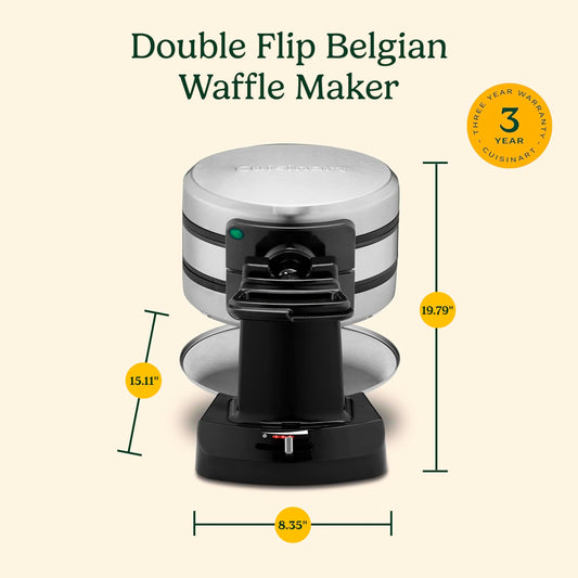 Cuisinart Double Flip Belgian Waffle Maker, WAF-F40NAS