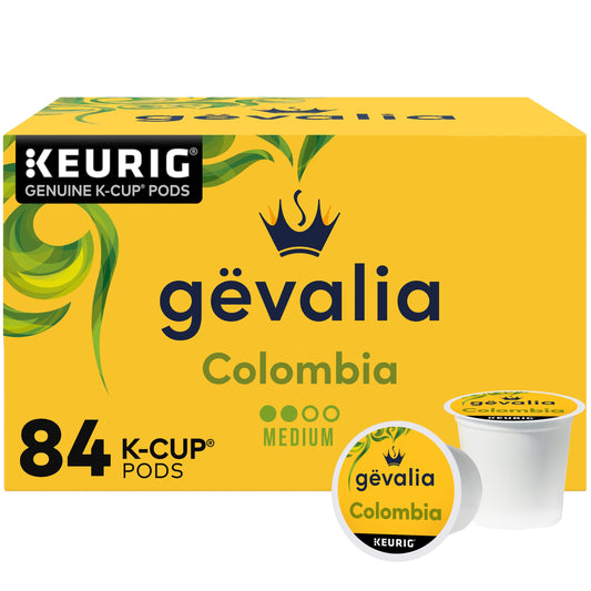 Gevalia Colombia K-Cup Coffee Pods, for a Keto and Low Carb Lifestyle, 84 ct Box