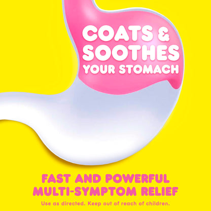 Pepto Bismol Liquicaps, Upset Stomach Relief, Bismuth Subsalicylate, Multi-Symptom Relief of Gas, Nausea, Heartburn, Indigestion, Upset Stomach, Diarrhea, 48 Liquicaps