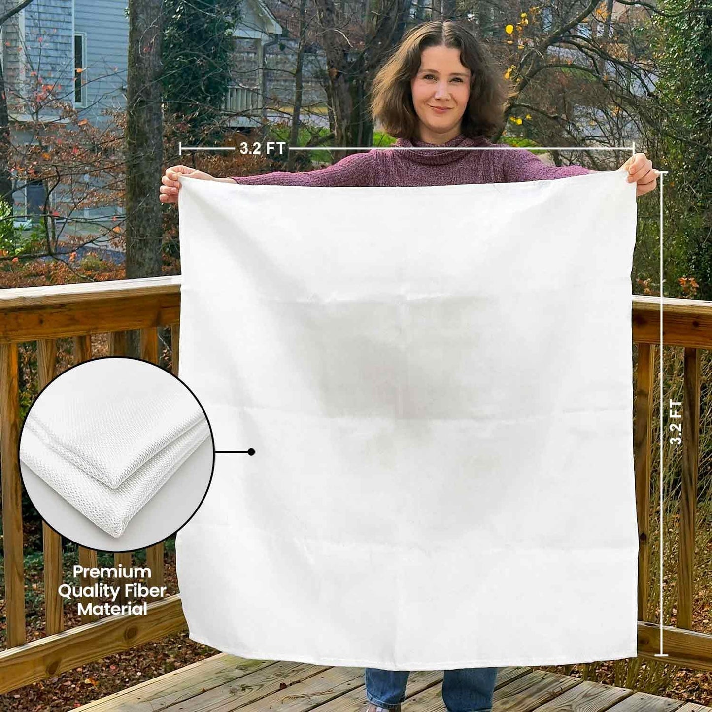 Prepared Hero Emergency Fire Blanket - 4 Pack Suppression for Kitchen, 40” x Home, Fiberglass Blanket.