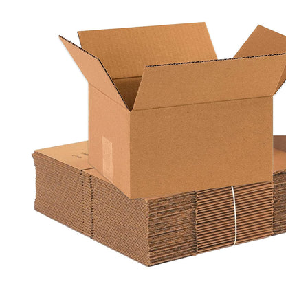 BOX USA Shipping Boxes Small 10"L x 8"W x 6"H, 25-Pack | Corrugated Cardboard Box for Packing, Moving and Storage
