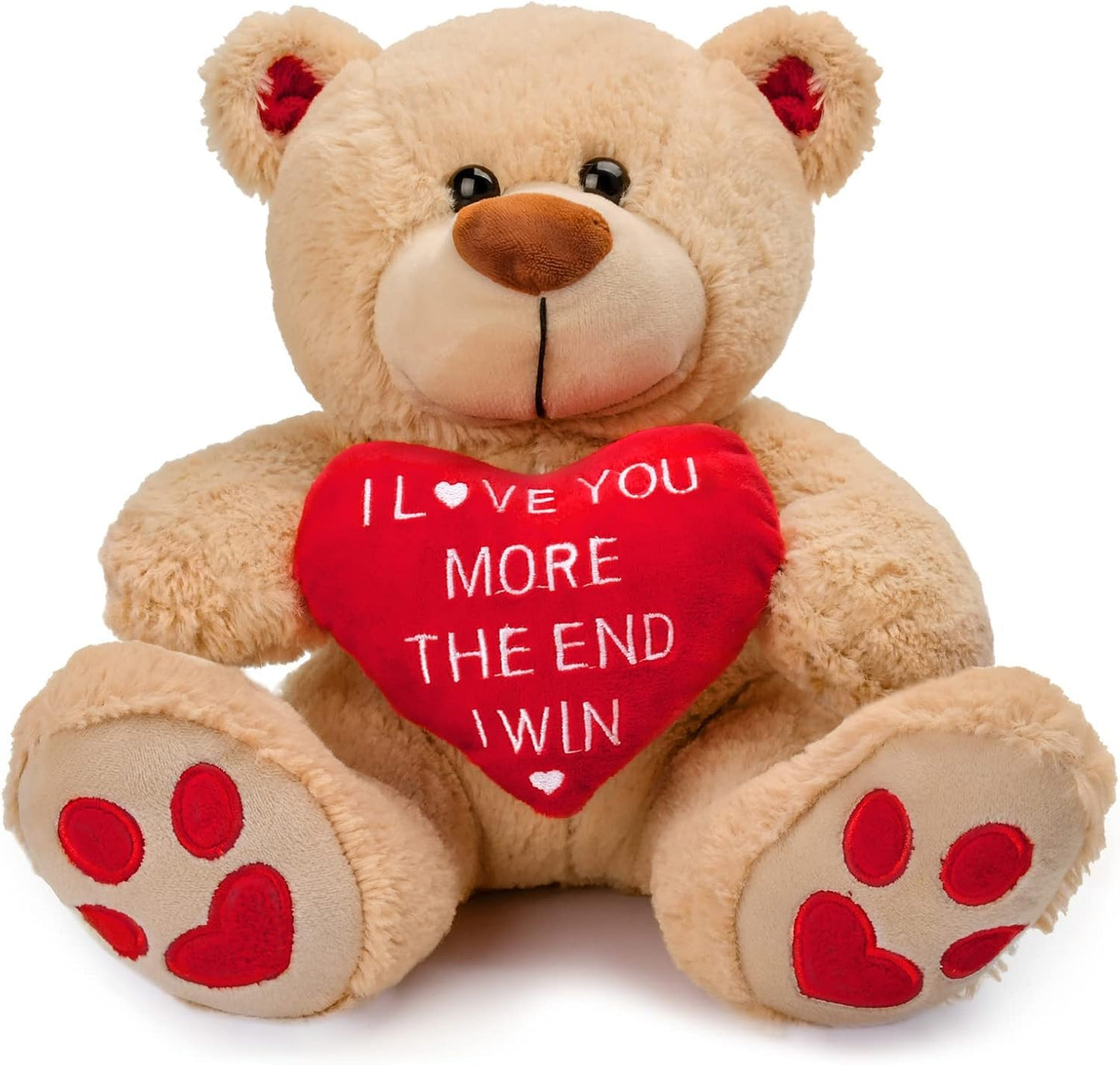 CaseTank Valentines Day Gifts for Her Kids: 10 Inches Teddy Bear Funny Cute Stuffed Animal Plush Present, Valentines Day Birthday Gifts for Him Women Girlfriend Boyfriend Wife Mom Fiancée
