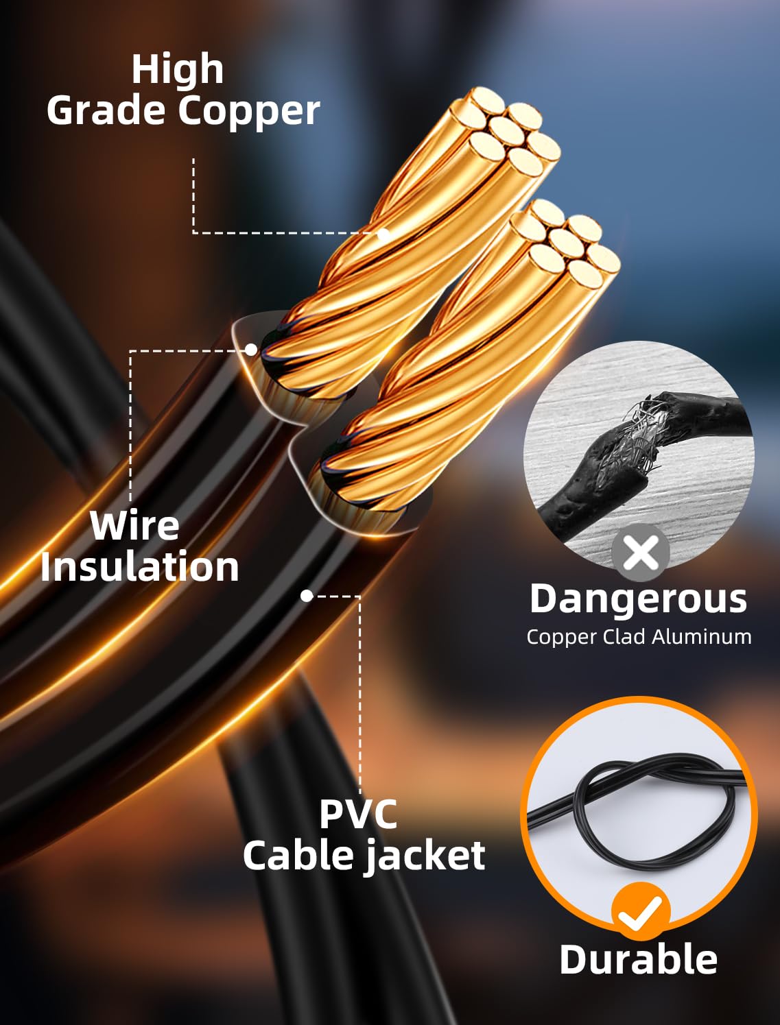 VOZUJI Outdoor Patio String Lights: S14 Shatterproof Bulb Outside Waterproof Light - 50Ft 15M Remote Dimmable Connectable Hanging Outdoor Electric Lighting - Garden Backyard Yard Gazebo Porch Party