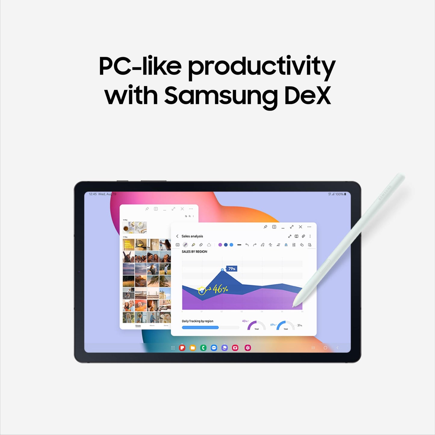 Samsung Galaxy Tab S6 Lite (2024) 10.4" 128GB WiFi Android Student Tablet, S Pen for Note-Taking, Gaming Ready, Long Battery Life, Expandable Storage, US Version, Oxford Gray, Amazon Exclusive
