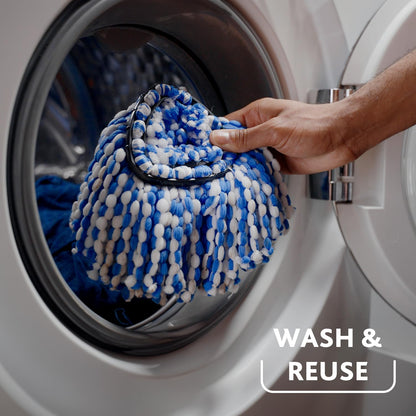O-Cedar RinseClean Spin Mop & Bucket System | Clean with Water | Removes 99% of Bacteria Plastic
