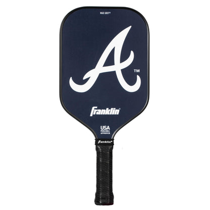 Franklin Sports MLB Atlanta Braves Pickleball Paddle - Official MLB Team Rackets - USAP (USAPA) Approved Premium Quality Pickleball Paddles - Authentic Team Logos + Colors