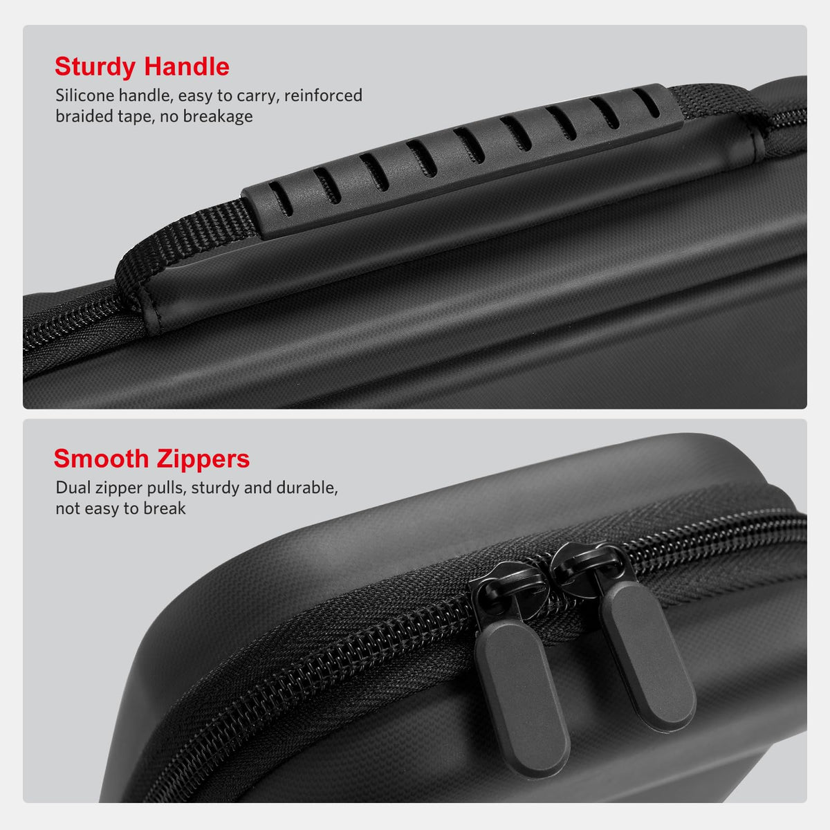 CoBak Large Capacity Carrying Case for Nintendo Switch 2 (2025) - 3 in 1 Accessories Bundle with 2 Screen Protectors, Thumb Grip Caps, 24 Game Cartridges, Hard Shell Portable Travel Pouch, Black