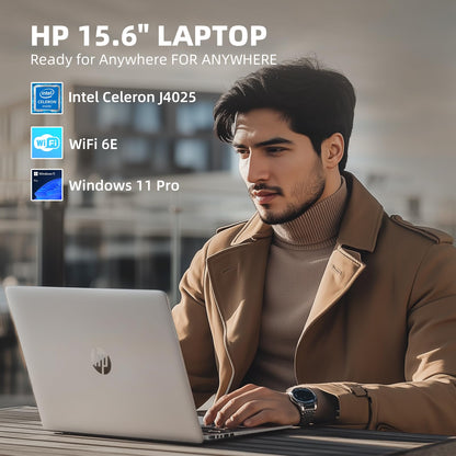 HP 15.6-inch Touchscreen Laptop Computer - w/MS Office 2024 Lifetime, Free CD/DVD Drive • Intel 6-core i3-1215U • 32 GB RAM, 1 TB SSD • Wi-Fi 6E • Windows 11 Pro, Long Battery Life