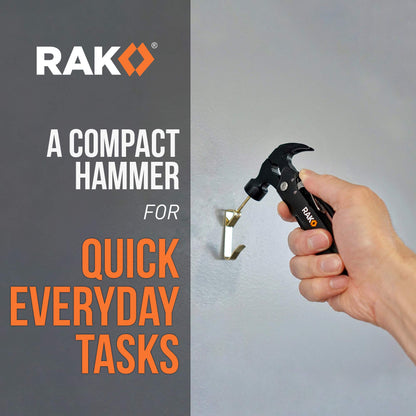 RAK Hammer Multitool BirthdayGifts for Men - Cool Unique Gifts Who Have Everything - Compact DIY Survival Multi Tool - Backpacking & Camping Accessories - Gadget Gifts