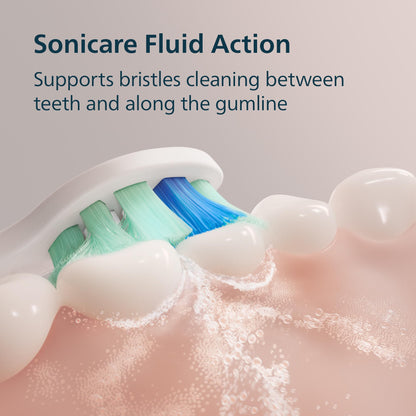 Philips Sonicare 4100 Series Electric Toothbrush - Sonic Toothbrush with Advanced Sonic Technology, Pressure Sensor, Two Intensity Settings, Smartimer & Quadpacer, Black, Model HX3681/24