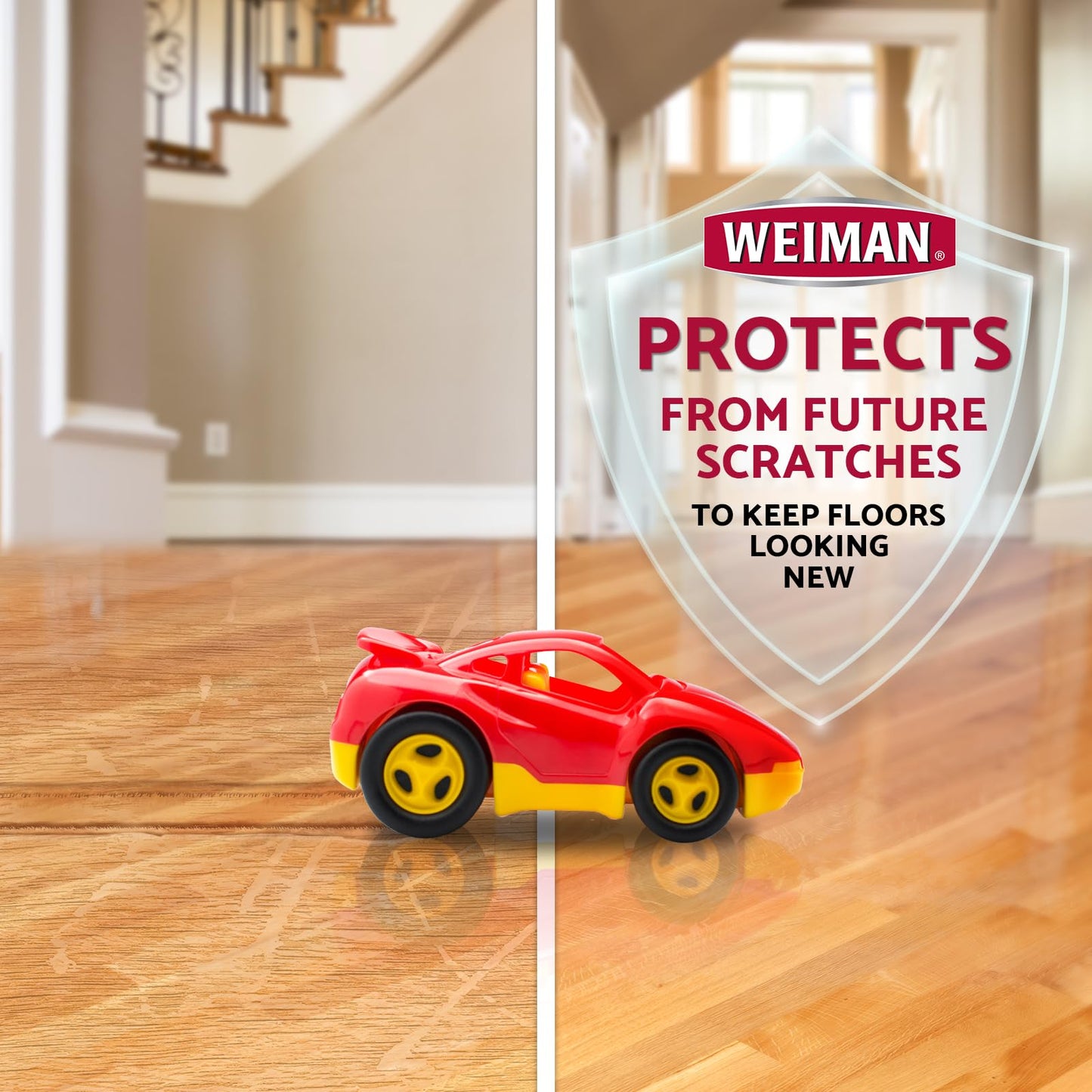 Weiman Hardwood Floor Cleaner and Polish Restorer Combo - 2 Pack - High-Traffic Hardwood Floor, Natural Shine, Removes Scratches, Leaves Protective Layer