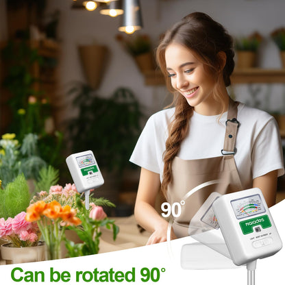 Soil Moisture Meter for Plants, 4-in-1 Soil pH Tester, Soil Tester for Moisture, Light, Nutrients, pH, Soil Ph Test Kit Water Meter for Indoor Plants & Outdoor Garden, Lawn, Farm (No Battery Required)