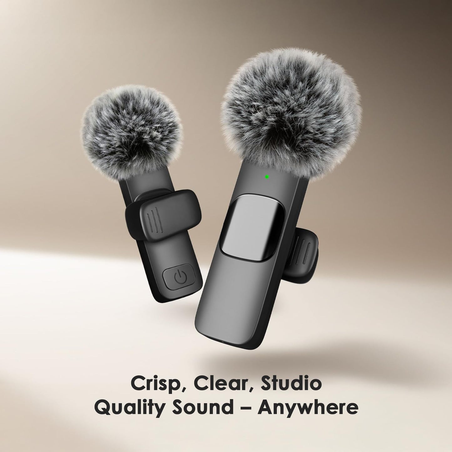 Mini Mic Pro (Newest Model), Wireless Microphone for iPhone, iPad, Android, Lavalier Microphone for Video Recording - 2 Pack iPhone Mic Crystal Clear Recording with USB-C for Podcast Microphone, ASMR