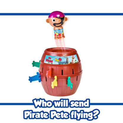 TOMY Pop Up Pirate Board Game - Family and Preschool Kids Games for Family Game Night - Winter Break Activities- Girls and Boys Games - 2-4 Players - Ages 4 Years and Up