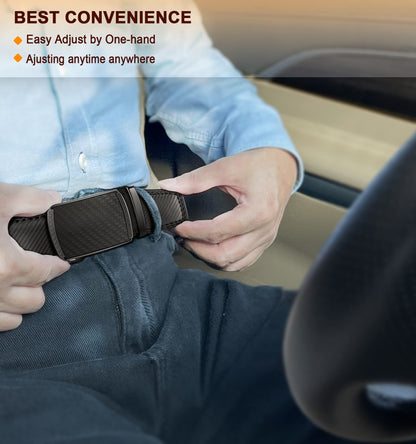 BULLIANT Men's Belt, Slide Ratchet Belt For Gift Men Dress Pant Shirt Oxfords,Trim To Fit(Black,30"-36" Waist Adjustable)