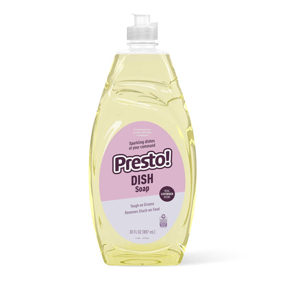 Amazon Brand – Presto! Dish Soap, Lavender Scent, 30 fl oz, Pack of 2