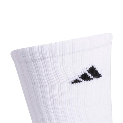 adidas Men's Athletic 6-Pack, Cushioned Crew Socks with Arch Compression for a Secure Fit, White/Black/White, Large