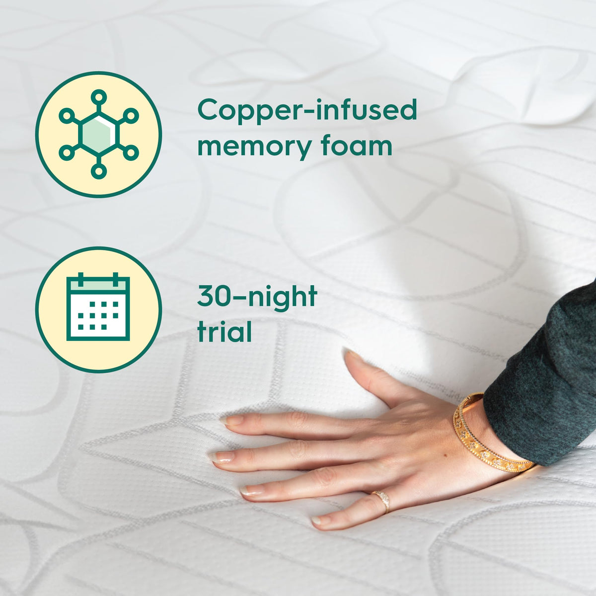 Sleepyhead Full XL 3 Inch Copper Infused Cooling Memory Foam Mattress Topper – Washable Cover, Thick & Comfortable College Dorm Bedding Pad, Dorm Room Essentials (Full XL 3")