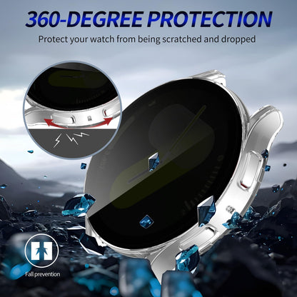 Kimiyaki 2 Pack for Samsung Galaxy Watch 7 40mm Screen Protector Case [Anti-Peeping], Privacy Hard PC Bumper Full Coverage Protective Accessories Built-in Tempered Glass Film