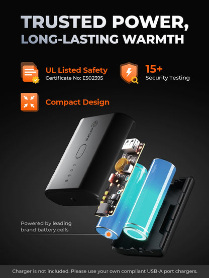 ORORO Women's Lightweight Heated Vest with Battery Pack (Black,M)