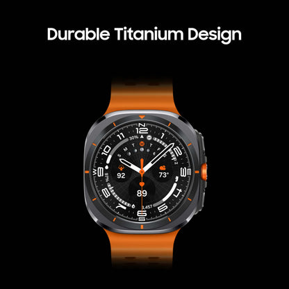 Samsung Galaxy Watch Ultra 47mm LTE AI Smartwatch w/Energy Score, Wellness Tips, Heart Rate Tracking, Sleep Monitor, Fitness Tracker, GPS, 2024,Titanium Silver [US Version, 1Yr Manufacturer Warranty]