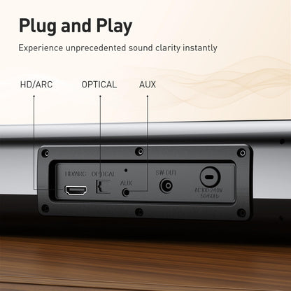 Karaoke Soundbar with Subwoofer for TV: Sound Bar with 2 Wireless Microphones - Home Theater Surround Sound System - Bluetooth Speaker with Remote Supports HDMI ARC/Optical/AUX/USB for TV/PC