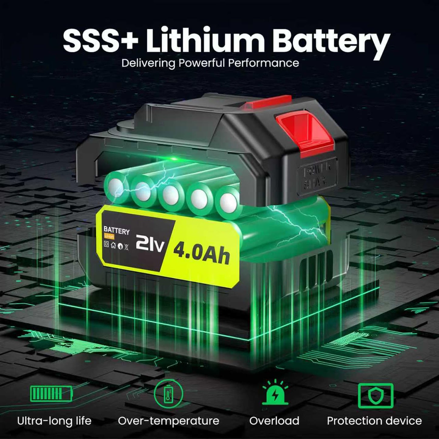 Cordless Leaf Blower, 600000RPM Handheld Leaf Blower with 2 X 4.0Ah Batteries & Charger, Lightweight Leaf Blowers for Patio Cleaning, Lawn Care, Leaves, Dust