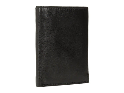 Steve Madden Men's Rfid Trifold Wallet With Id Window, Black, One Size
