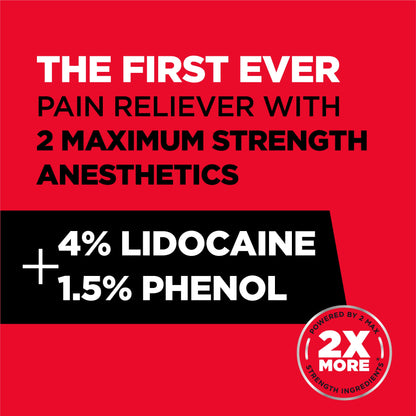 ABSORBINE JR. PRO Maximum Strength Lidocaine Roll-On for Fast Nerve and Muscle Pain Relief