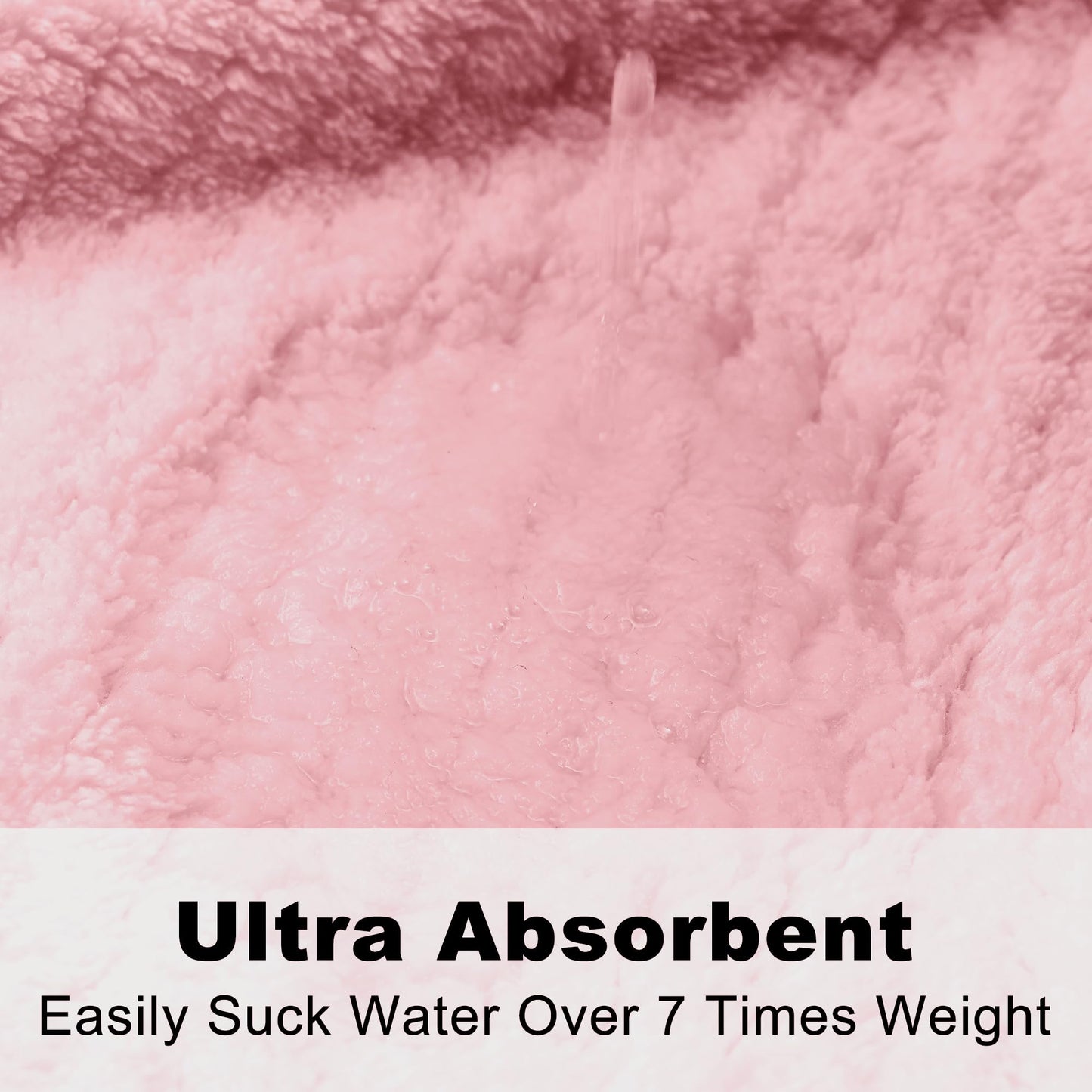 PJGGZ Hooded Bathrobes for Women, Soft Long Towel Robes for Women - Quick Dry yet Warm(Light Pink, L/XL)