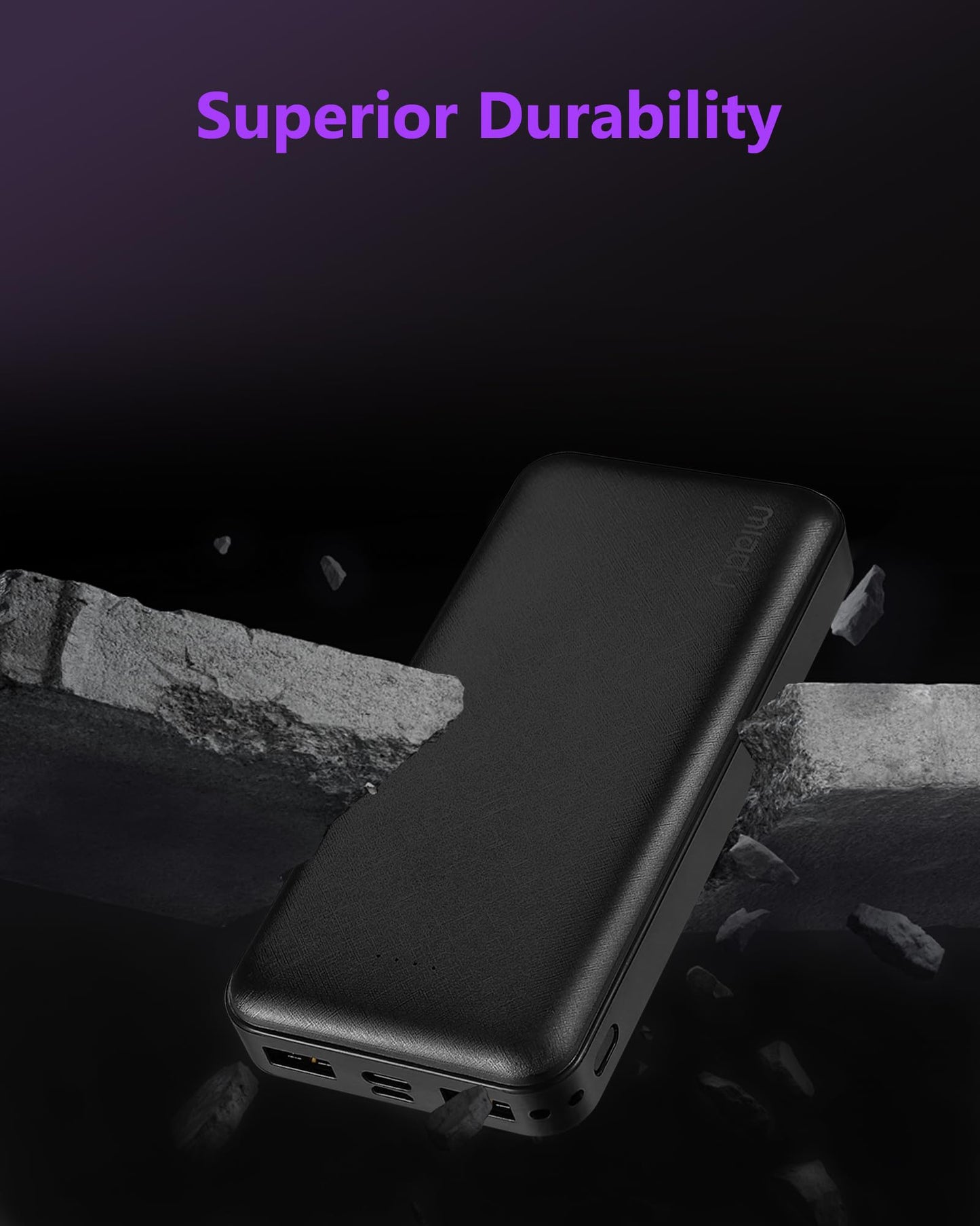 Miady Portable Charger, 2-Pack 20000mAh Battery Pack PD 22.5W USB Output Ports and Type C Fast in&Out Travel Fast Charging Power Bank Compatible with iPhone 16/15/14/13/12/X Galaxy 24/22 iPad Android