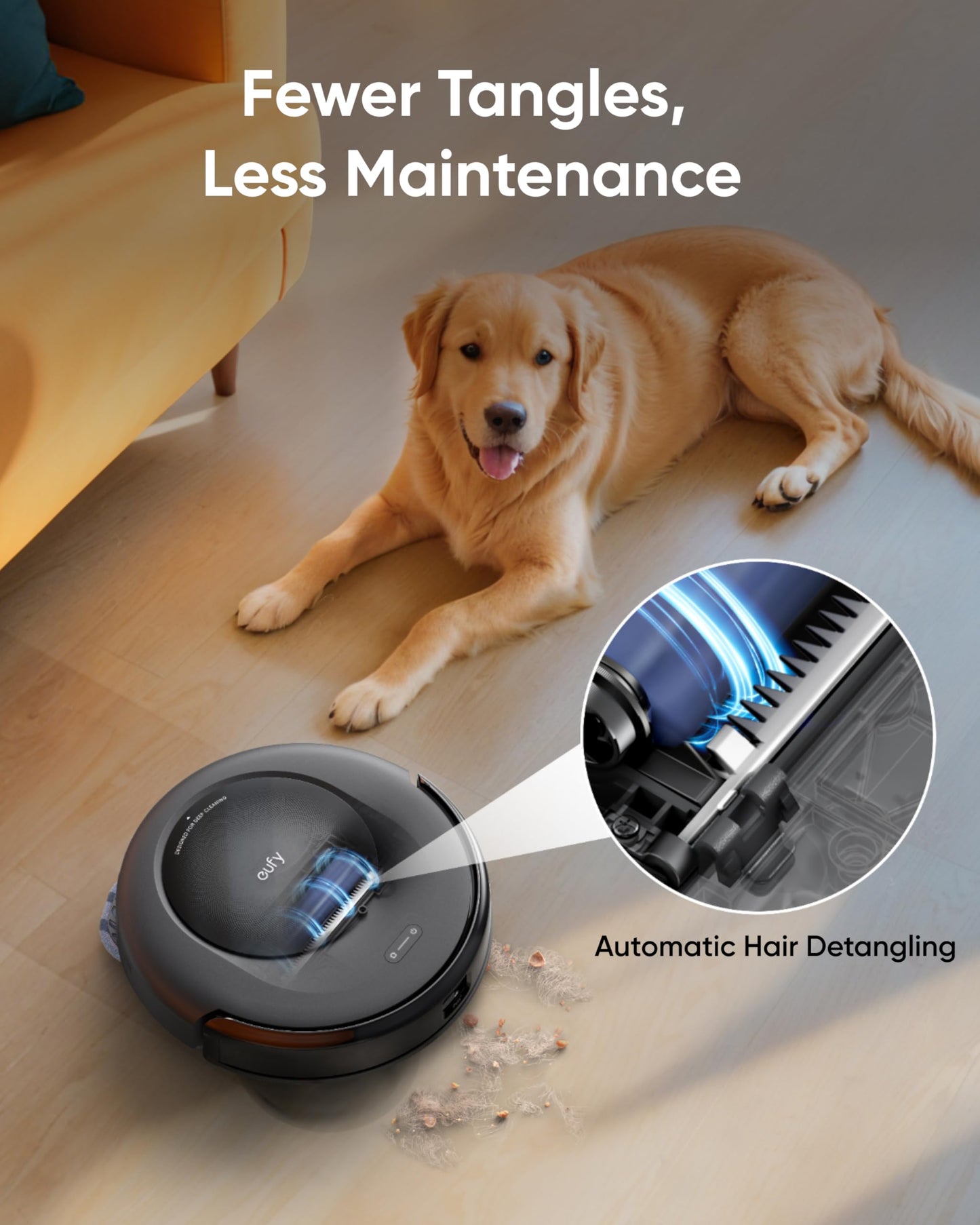 eufy Robot Vacuum Omni C20, Robot Vacuum and Mop Combo, All-in-One Station, Auto Mop Washing and Auto Drying for Hands-Free Cleaning, 7000 Pa Powerful Suction, Self Emptying, 3.35-Inch Design