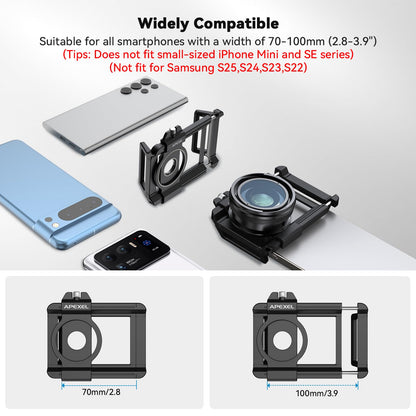 Macro Lens Kit for Smartphone, 10-20X Micro Phone Lens with Universal Lens Clip, HD Magnifier Photography Lens for iPhone Android Phone (Fits for Almost All Phone), Phone Macro Lens Attachment