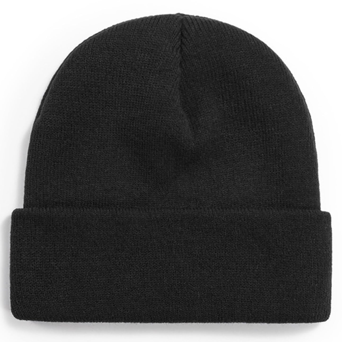 ZOORON Beanie for Men Women Warm Winter Hats Acrylic Knit Cuffed Beanie Cap Unisex Black