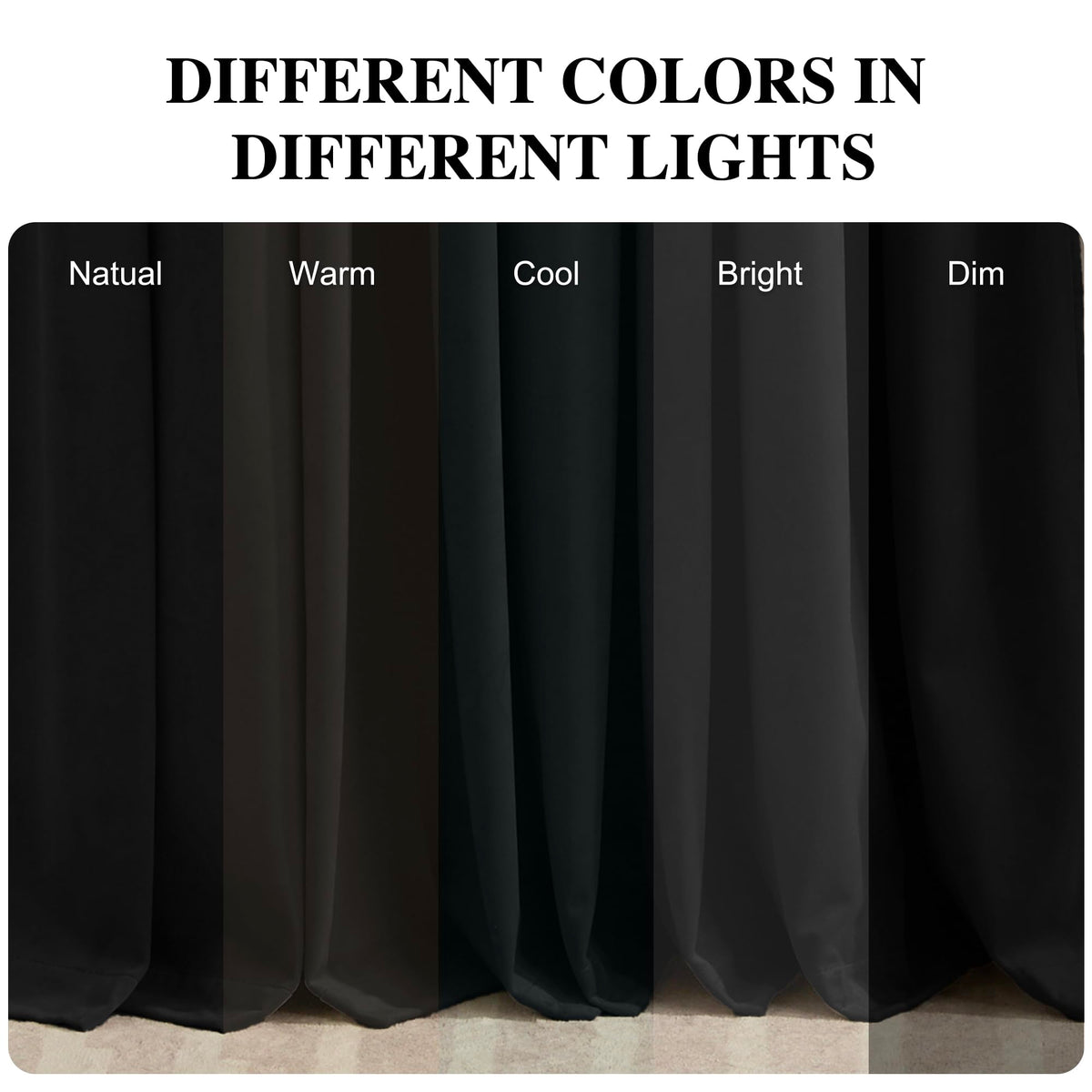 RYB HOME Black Velvet Curtains 96 inches, Soft Thick Velvet Drapes with Rustproof Grommet Room Darkening Noise Reducing Privacy Blinds for Closet Living Room Studio, W52 x L96 inches, 1 Pair