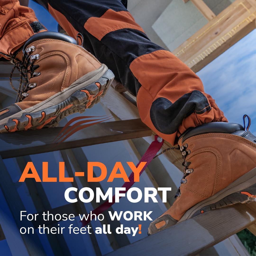 Dr. Scholl’s Advanced Pain Relief Insoles for Men Women, Heavy Duty Orthotics Inserts for Work Shoes & Boots, Plantar Fasciitis & Arch Support, Flat Feet, Shock-Absorbing, Supports up to 340 lbs