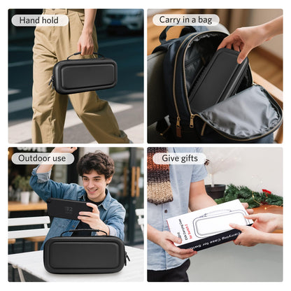 CoBak Large Capacity Carrying Case for Nintendo Switch 2 (2025) - 3 in 1 Accessories Bundle with 2 Screen Protectors, Thumb Grip Caps, 24 Game Cartridges, Hard Shell Portable Travel Pouch, Black