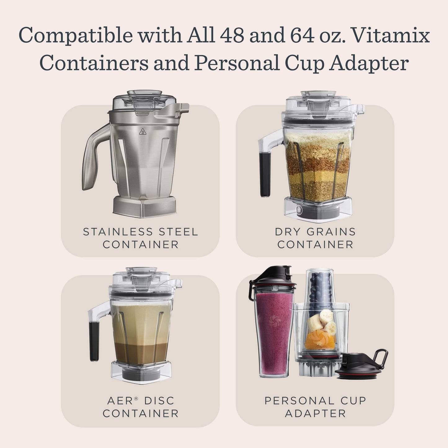 Vitamix 5200 Blender, Professional-Grade Blender for Smoothies, Soups, Ice Cream and More, Stainless-Steel Blades, Self-Cleaning Kitchen Appliance, 64 Oz Container, White