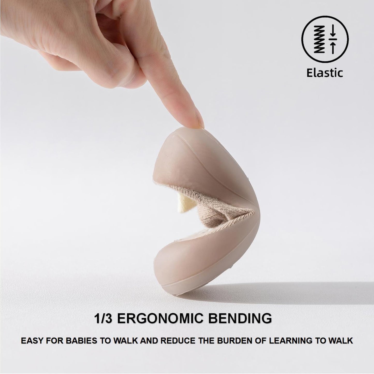 Hstyle Baby Sock Shoes Toddler Walking Shoes Infant Non-Slip Slippers Soft Rubber Sole Sneakers for Baby Boys Girls