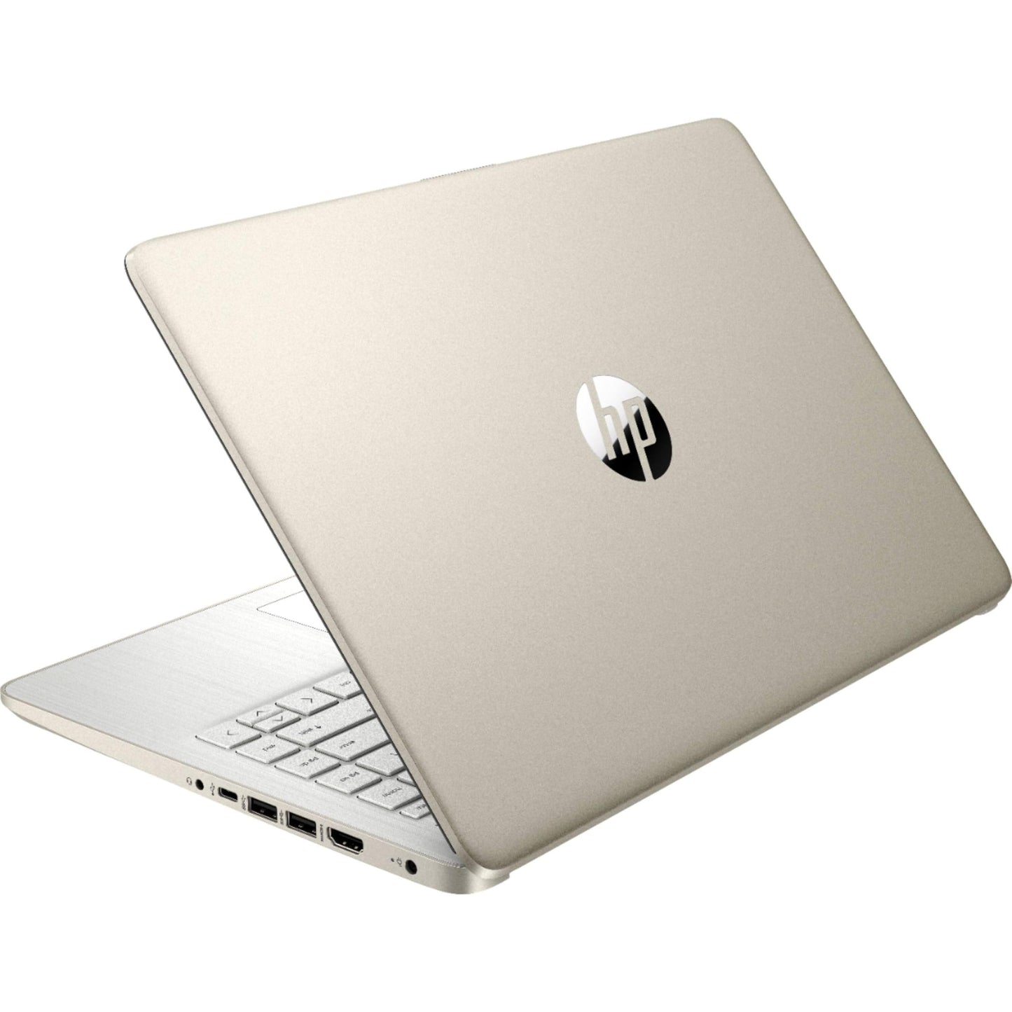 HP Touchscreen Laptop Computer for Home Student Study, 1-Year Office, 4GB DDR4 RAM, 64GB eMMC, Intel Processor, 14 inch, WiFi 6, Bluetooth, Windows 11 Home S, Pale Gold