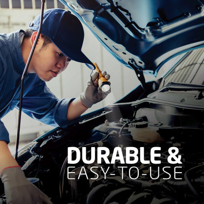 EVEREADY LED Flashlights (4-Pack), Bright Flashlights for Emergencies and Camping Gear, Flash Light with AA Batteries Included, Blue/Yellow (4-Pack)