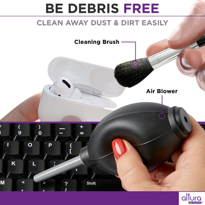 Keyboard Cleaner & Laptop Cleaning Kit - All-In-One Electronic Screen Cleaner for Computer, PC, MacBook, iPhone, Camera Accessories - Gifts for Gamers Men, Stocking Stuffers for College Tech Guy Geeks