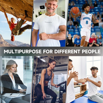 FitBeast Hand Grip Strengthener Workout Kit (5 Pack) - 2 Forearm Adjustable Resistance Grippers, Finger Stretcher, Ring & Stress Relief Ball for Athletes (Black)