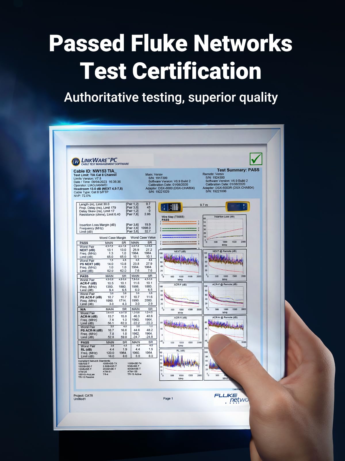 UGREEN Cat 8 Ethernet Cable 1.5FT, High Speed Braided 40Gbps 2000Mhz Network Cord Cat8 RJ45 Shielded Indoor Heavy Duty LAN Cables Compatible for Gaming PC PS5 Xbox Modem Router 1.5FT