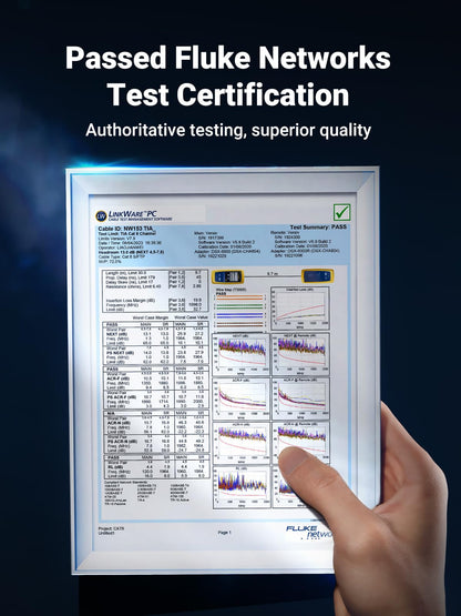 UGREEN Cat 8 Ethernet Cable 1.5FT, High Speed Braided 40Gbps 2000Mhz Network Cord Cat8 RJ45 Shielded Indoor Heavy Duty LAN Cables Compatible for Gaming PC PS5 Xbox Modem Router 1.5FT