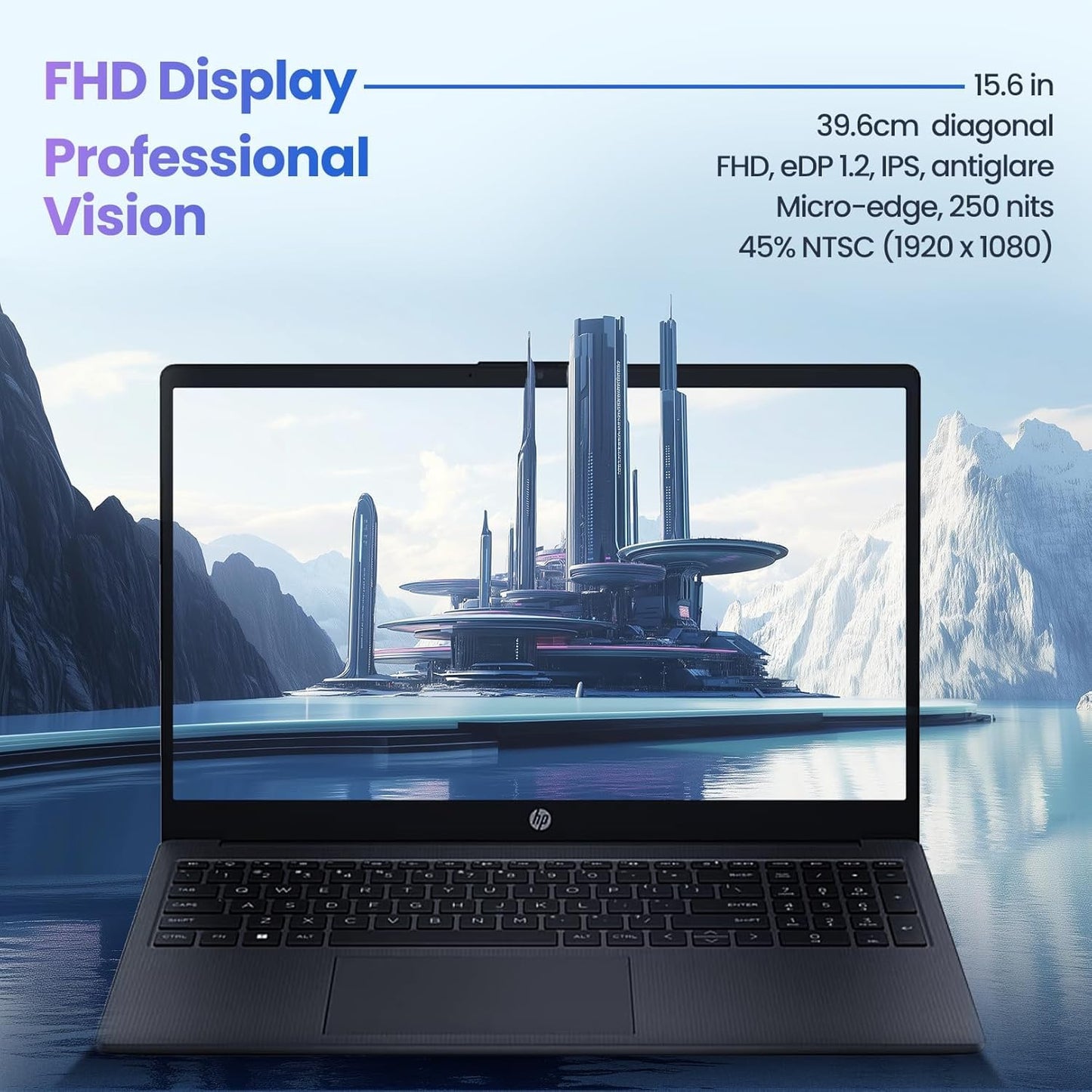 HP 255 G10 Business Laptop for Home or Work, 2026 Edition, 8GB RAM, 256GB SSD, 15.6" Full HD, Ryzen 5 7530U, HDMI, Windows 11 Pro with Office 365 for The Web, w/o Mouse