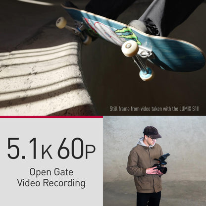 Panasonic LUMIX S1II 6K Digital Camera, Mirrorless Full Frame Camera Hybrid Shooting with 24.1MP, 5.1K 60p Open Gate Video, 15 Stops Dynamic Range, Prores RAW HQ Internal Recording, L-Mount - DC-S1M2