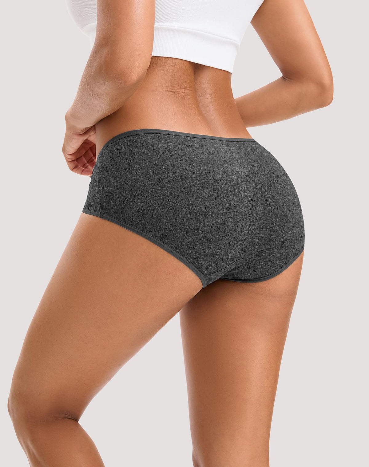 INNERSY Womens Underwear Cotton Hipster Panties Regular & Plus Size 6-Pack(Large,Dark Vintage)