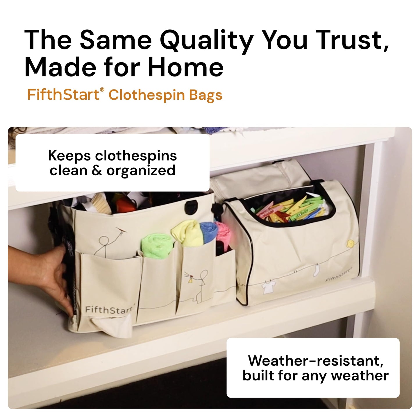 FifthStart Cleaning Supplies Organizer Tote & Caddy - X-Large, Black Nylon - Adjustable Straps for Cleaning Tote - 9 Pockets & Dividers in Organizer Bag - Durable Nylon Construction for Diaper Caddy