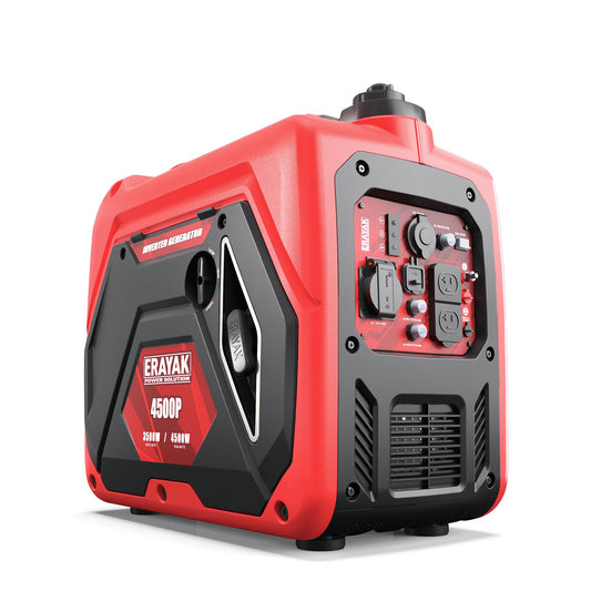 ERAYAK 4500W Portable Inverter Generator for Home Use, Super Quiet Small Generator for Camping Outdoor Emergency Power Backup, Gas Powered Engine, ECO Mode, EPA Compliant
